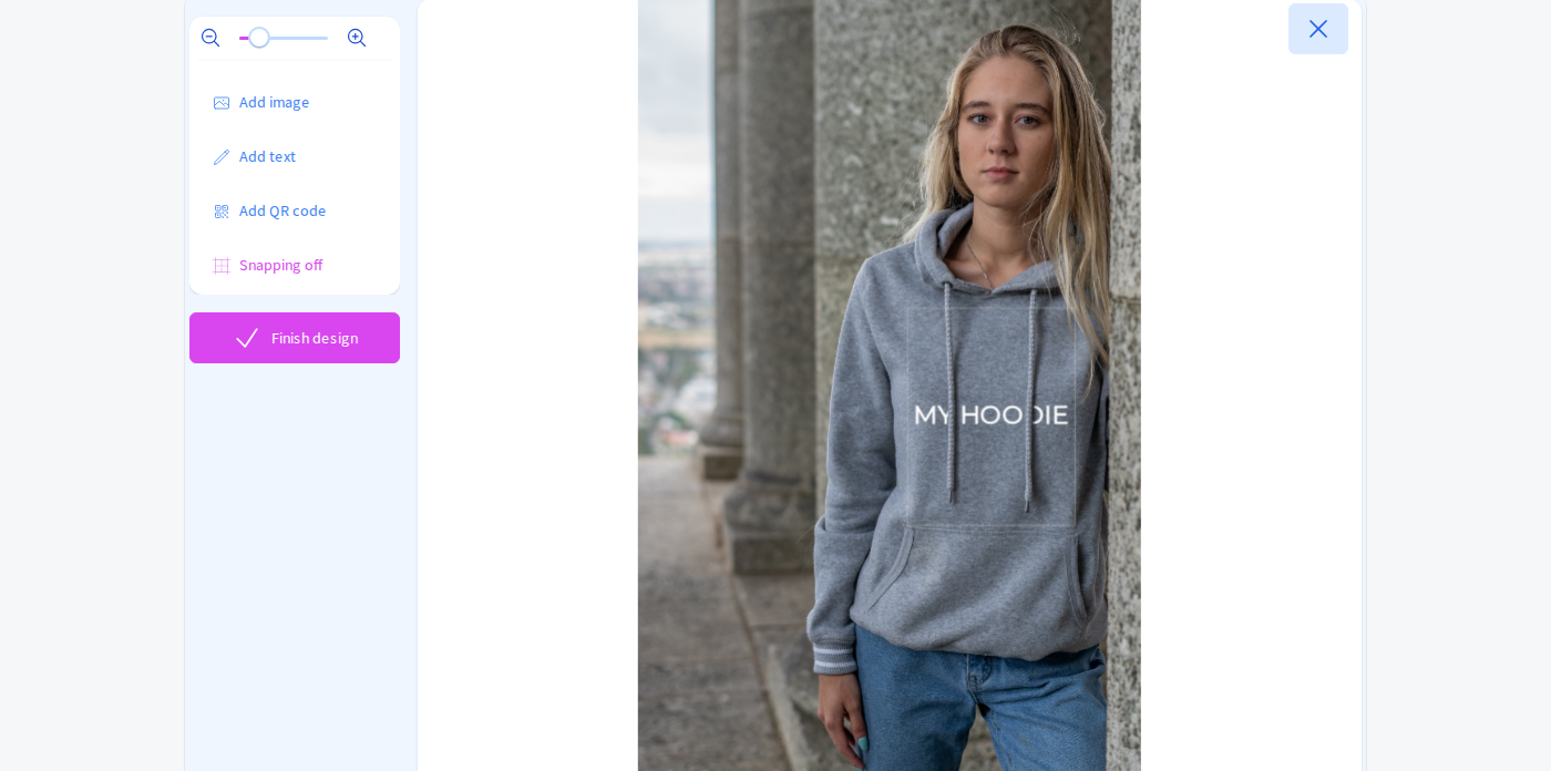 Designing a hoodie with a custom text print