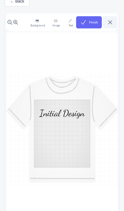 The designer running on a mobile phone